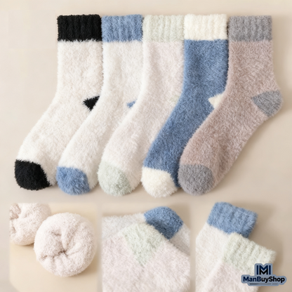 Cozy Plush Socks – Soft, Warm & Perfect for Indoor Comfort!