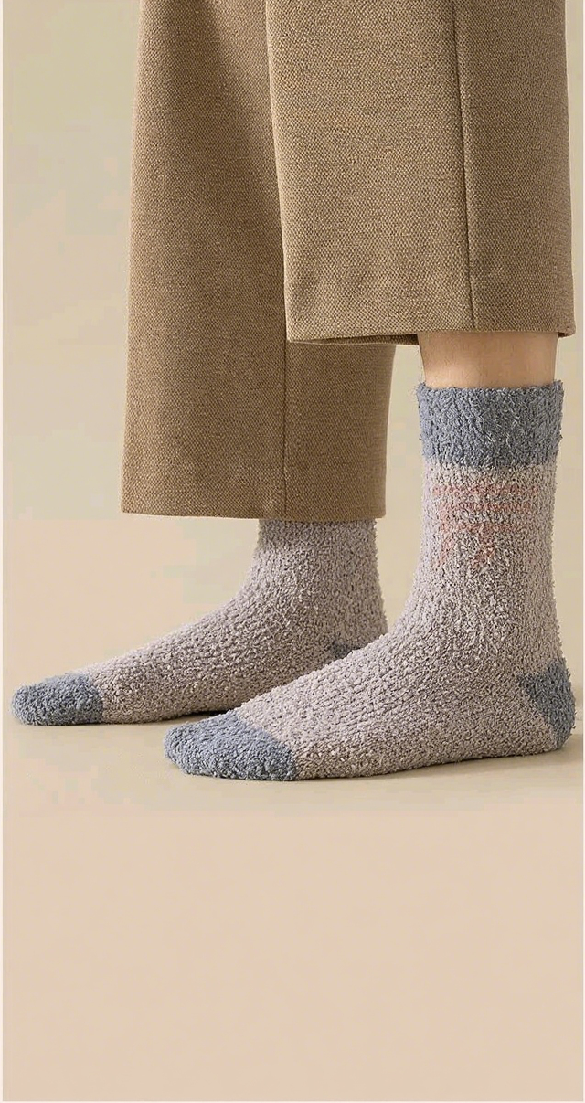 Cozy Plush Socks – Soft, Warm & Perfect for Indoor Comfort!