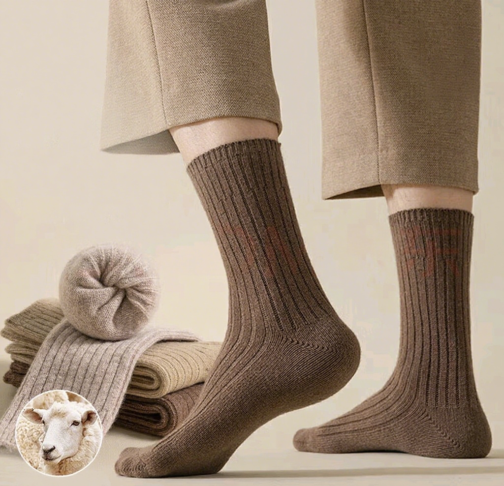 93% Wool Warm Socks – Outdoor Essential for Cold Winter Days!