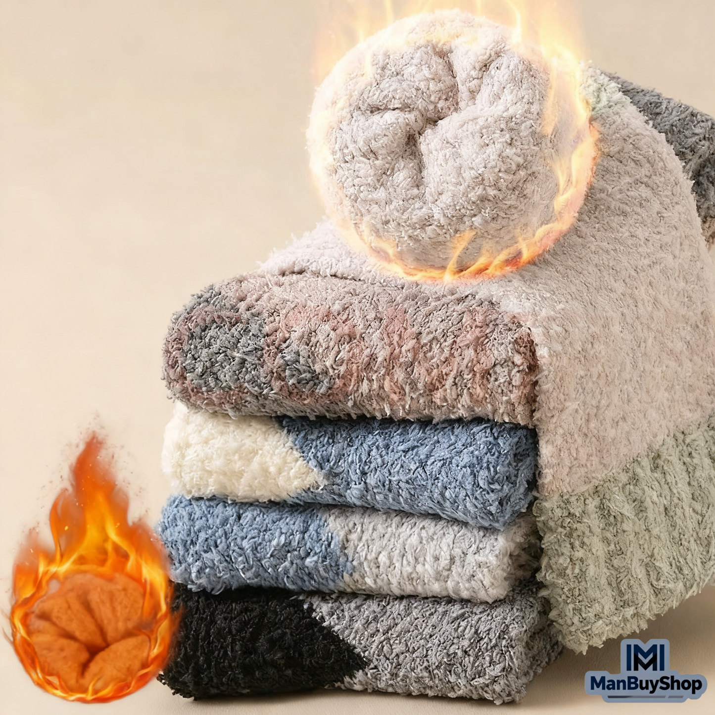 Cozy Plush Socks – Soft, Warm & Perfect for Indoor Comfort!